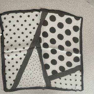 Silk Dots Geometric Design Square Scarf